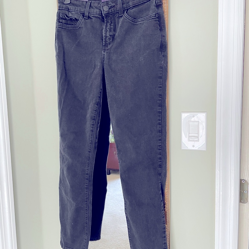 NYDJ AMI SZ 4 Black Mid Rise Skinny Leggings